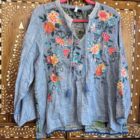 Johnny Was Multicolor Patterned Top - Picture 6 of 7